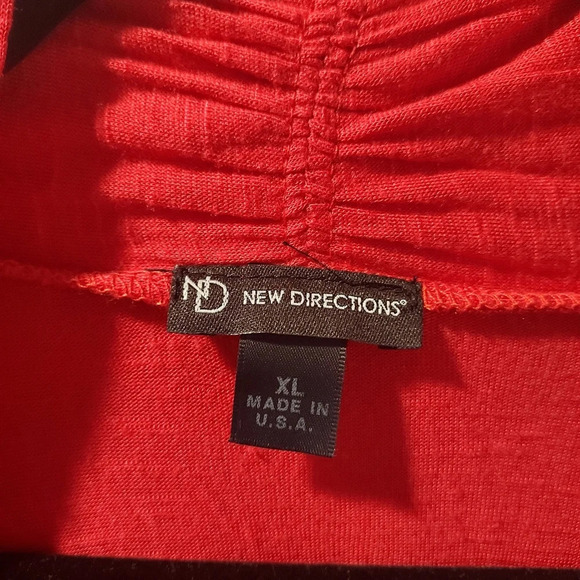 New Directions Red Open Front Long Sleeve Cardigan in Size XL - Picture 2 of 9